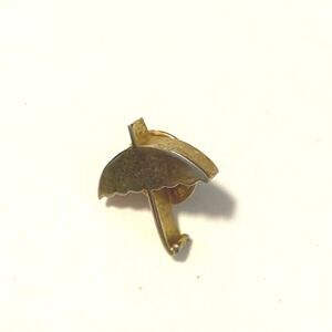 vintage umbrella pin gold tone